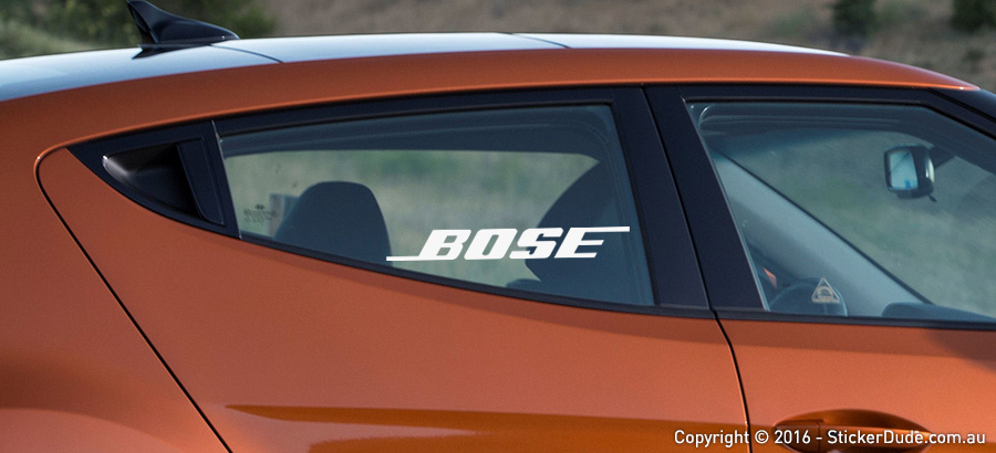 Bose Sticker | Worldwide Post | Range Of Sticker Colours