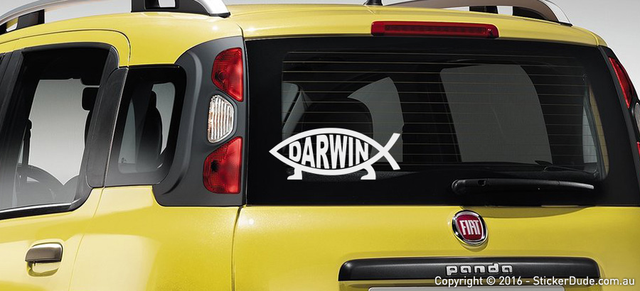 Darwin Fish Sticker | Worldwide Post | Range Of Sticker Colours