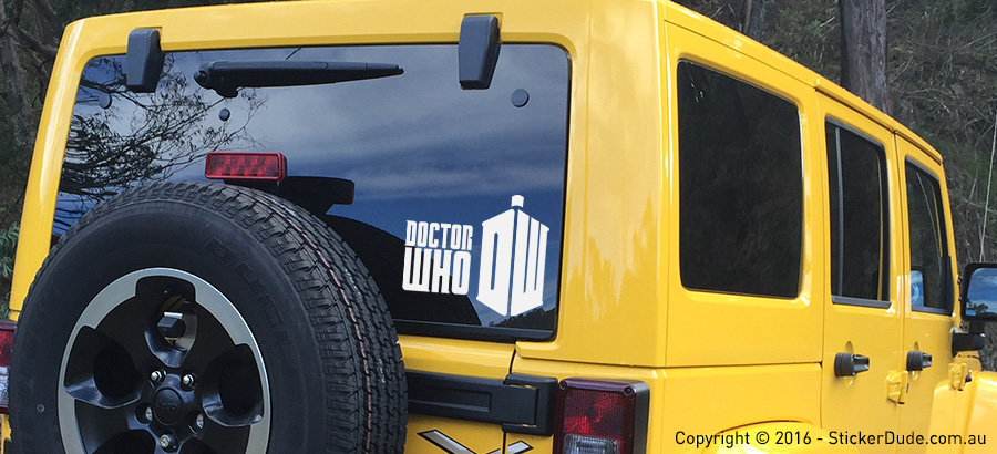 Doctor Who Sticker | Worldwide Post | Range Of Sticker Colours