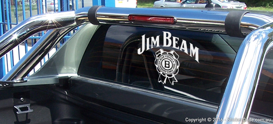 Jim Beam Sticker | Worldwide Post | Range Of Sticker Colours
