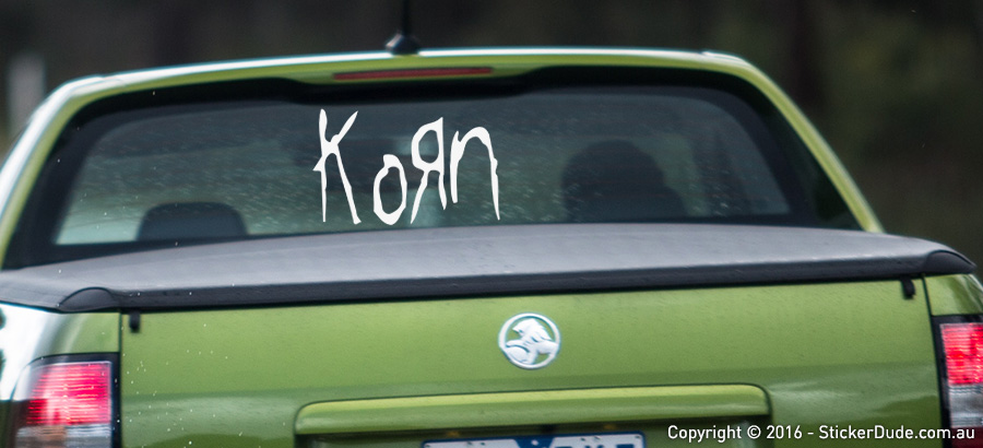 Korn Sticker | Worldwide Post | Range Of Sticker Colours