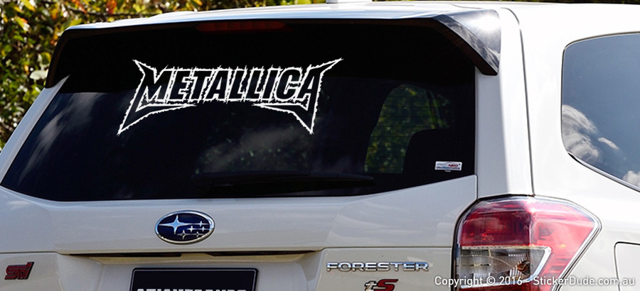 Metallica Sticker | Worldwide Post | Range Of Sticker Colours