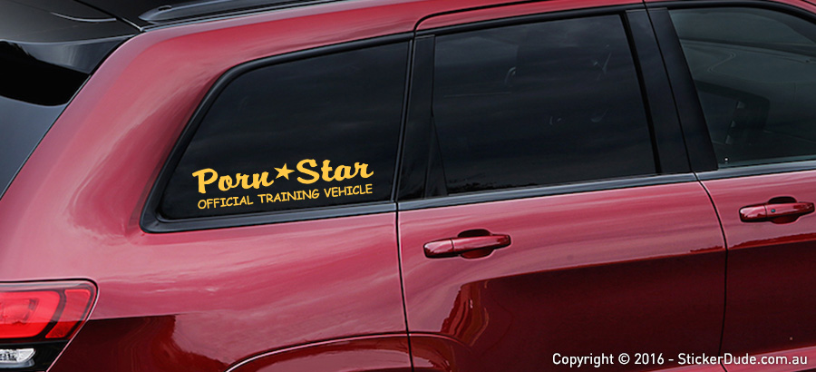 Porn Star - Official Training Vehicle Sticker | Worldwide Post | Range Of Stick