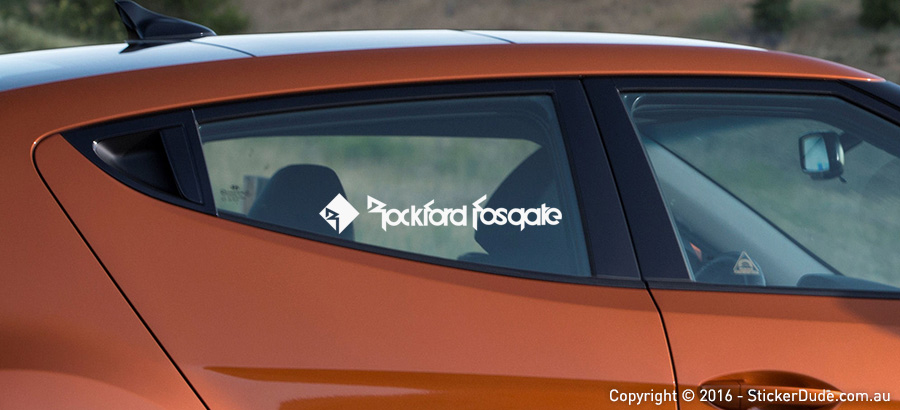 Rockford Fosgate - Version 1 Sticker | Worldwide Post | Range Of Sticker Colour