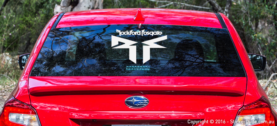 Rockford Fosgate Sticker | Worldwide Post | Range Of Sticker Colours