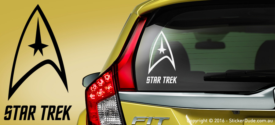 Star Trek Sticker | Worldwide Post | Range Of Sticker Colours