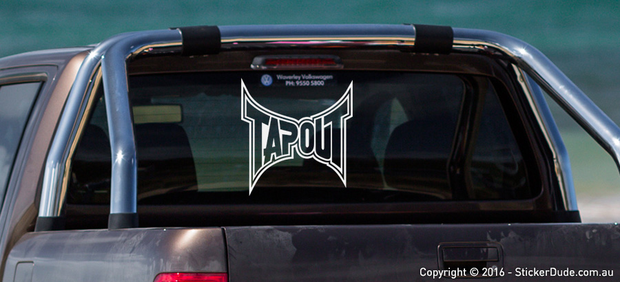Tapout Sticker | Worldwide Post | Range Of Sticker Colours
