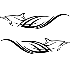 Dolphin Tribal - Ver.1 | Set of 2