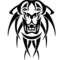 Tiger Head : Tribal