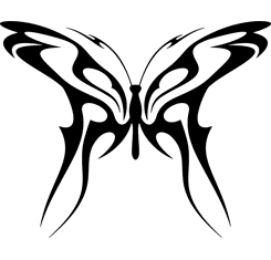 Tribal Butterfly - Flames Ver. 4