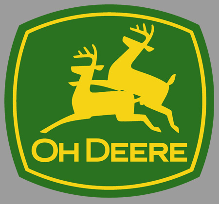 Oh Deere - John Deere Parody Sticker, Worldwide Post