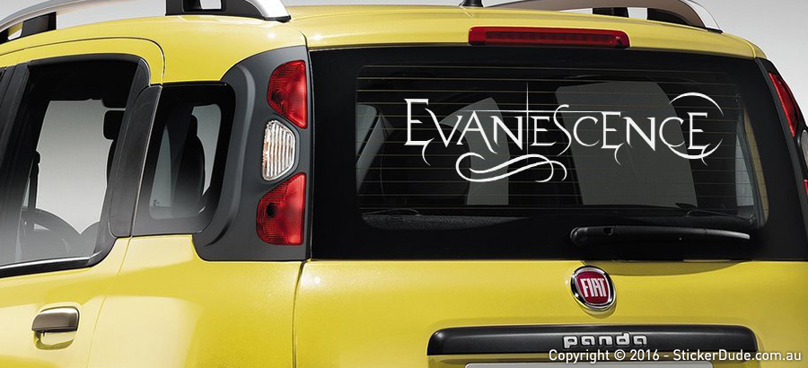 Evanescence Sticker | Worldwide Post | Range Of Sticker Colours