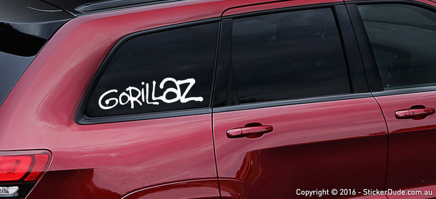 Gorillaz Sticker | Worldwide Post | Range Of Sticker Colours