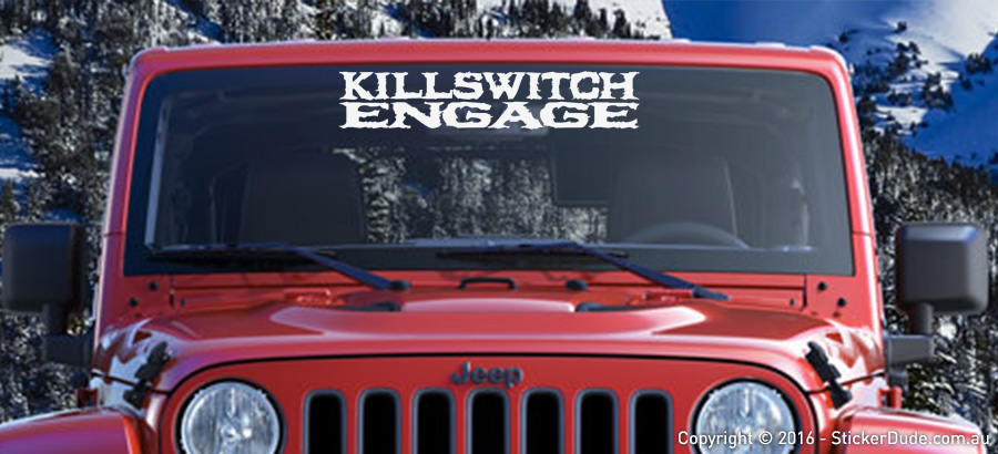 Killswitch Engage Sticker | Worldwide Post | Range Of Sticker Colours