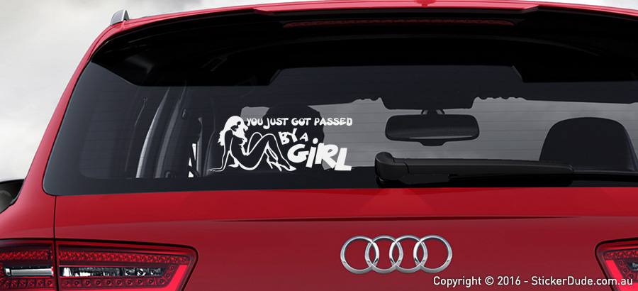Passed By A Girl - Ver. 1 Sticker | Worldwide Post | Range Of Sticker Colours