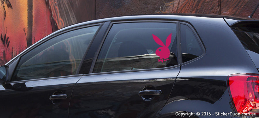 Playboy Bunny Sticker | Worldwide Post | Range Of Sticker Colours